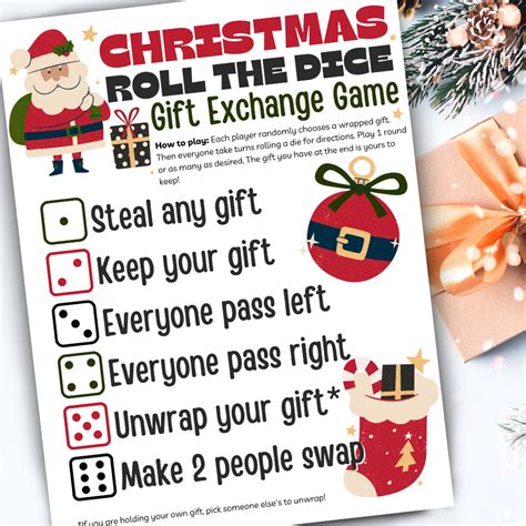 dice roll gift exchange